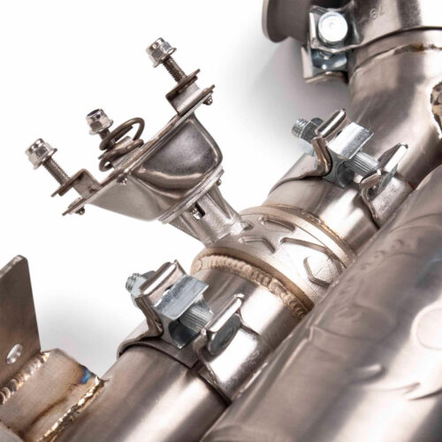 Fabspeed Porsche 992 GT3 / GT3 RS Titanium Valved Cat-Back Exhaust System (2022+) - Brushed Single Wall Stainless Steel Tips - No - Image 7