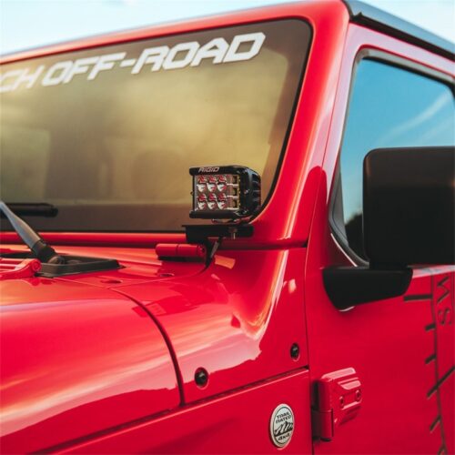 Rigid Industries for 2018 Jeep JL - A-Pillar Mount Kit - Mounts Set of D / D-SS / SR-M / Ignite Series - Image 8
