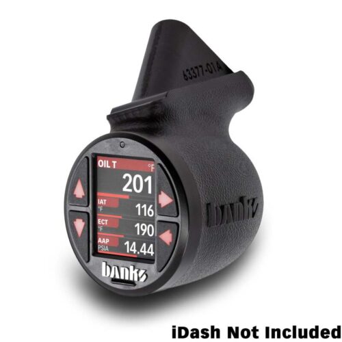 Alternative view of Banks Power 2018-2023 Jeep Gauge Pod Kit - Single Gauge - Lower Mount