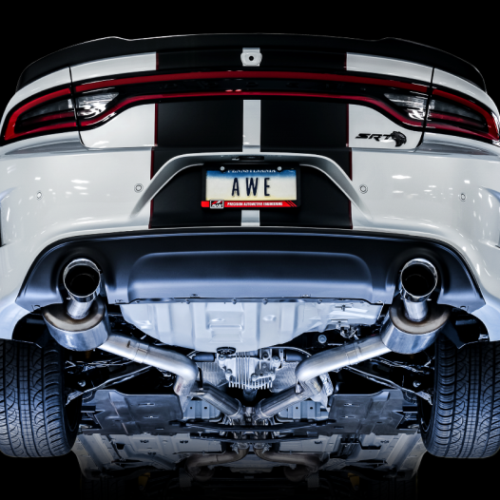 AWE Tuning Touring Edition Exhaust - Silver Tips for 2015+ Dodge Charger 6.4L/6.2L SC Non-Resonated - Image 8