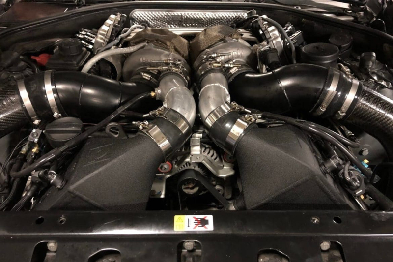 CSF for 12-16 BMW M5 (F10) / 12-18 BMW M6 (F06/F12/F13) Twin Charge-Air-Cooler Set - Crinkle Black - Image 6
