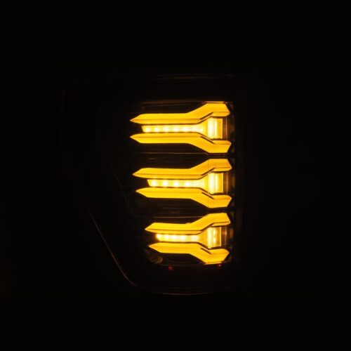 AlphaRex 21-22 Ford F150 LUXX LED Projector Tail Lights - Alpha-Black - Image 4