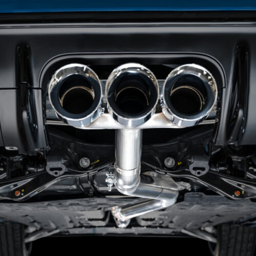 AWE Tuning Track Edition Exhaust w/ Triple Chrome Silver Tips for 2023 Honda Civic Type R FL5 - Image 10