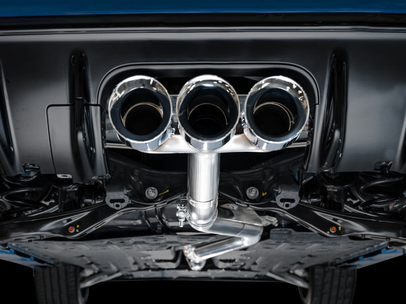 AWE Tuning Track Edition Exhaust w/ Triple Chrome Silver Tips for 2023 Honda Civic Type R FL5 - Image 10