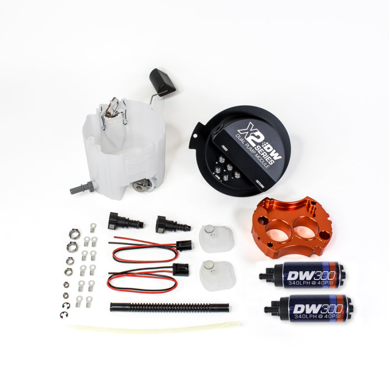 DeatschWerks LS 3.7 V6/ SS LS3 X2 Series Fuel Pump Module w 2 DW300s for 2010-2015 Chevy Camaro