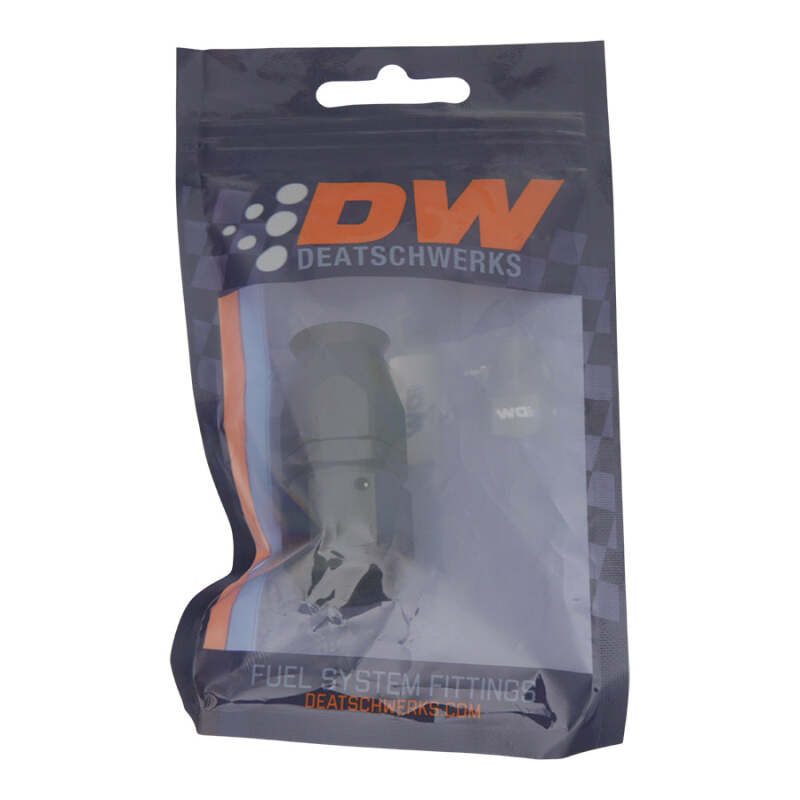 DeatschWerks 8AN Female Swivel Straight Hose End PTFE (Incl 1 Olive Insert) - Anodized Matte Black - Image 2