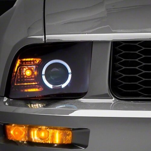 Raxiom for 2005-2009 Ford Mustang Halogen 2010 Style LED Halo Headlights-Blk Hsng(Clear Lens/Excludes GT500) - Image 3