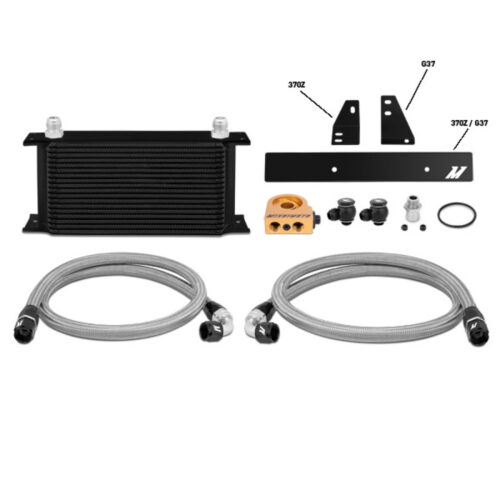 Alternative view of Mishimoto Oil Cooler Kit - Black for 09-12 Nissan 370Z / 08-12 Infiniti G37 (Coupe Only) Thermostatic
