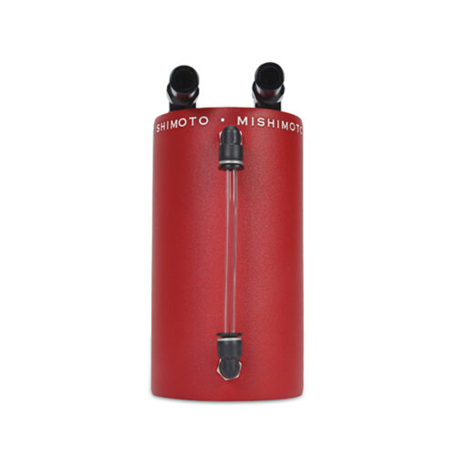 Mishimoto Large Aluminum Oil Catch Can - Wrinkle Red - Image 3
