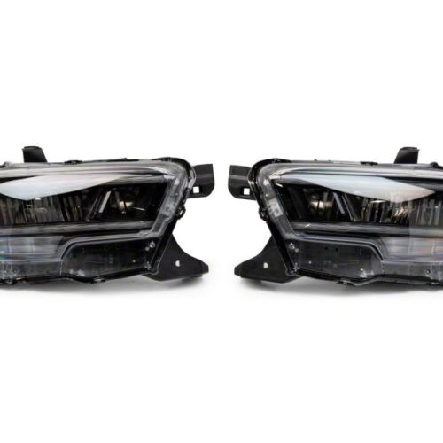 Alternative view of Raxiom for 2016-2023 Toyota Tacoma w/ Factory Halogen DRL LED Headlights- Black Housing (Clear Lens)