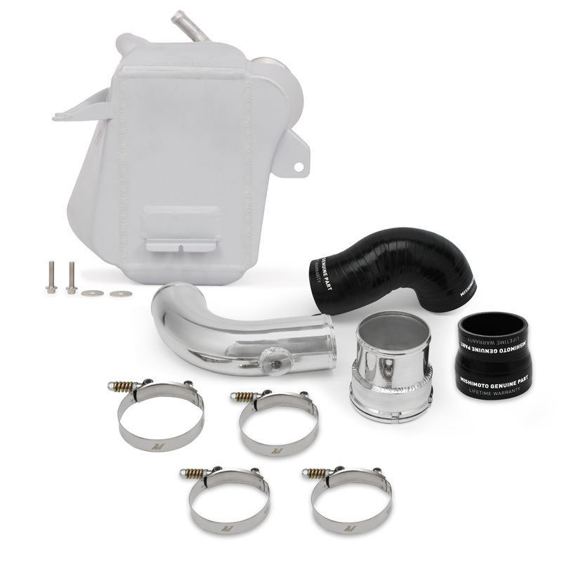 Mishimoto Intercooler - Micro-Wrinkle Silver for 2017+ Ford 6.7L Powerstroke Air-To-Water