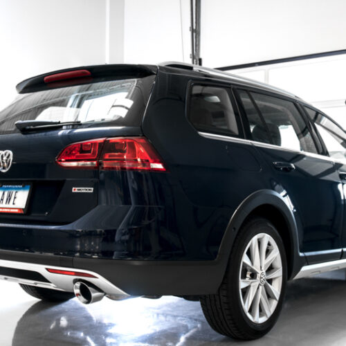 AWE Tuning Touring Edition Exhaust - Polished Silver Tips for VW MK7 Golf Alltrack/Sportwagen 4Motion - Image 6