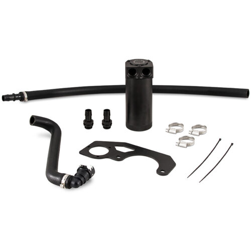 Mishimoto Baffled Oil Catch Can Kit - Black for 2018+ Jeep Wrangler JL 2.0L