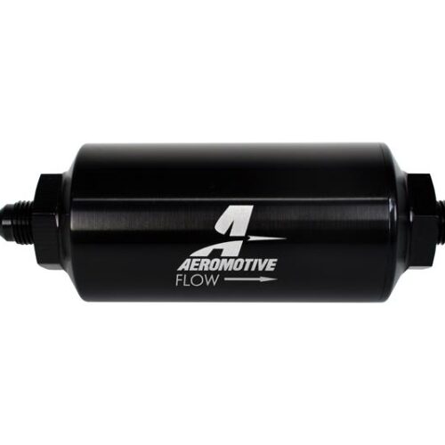 Aeromotive In-Line Filter - (AN-6 Male) 10 Micron Microglass Element Bright Dip Black Finish - Image 10