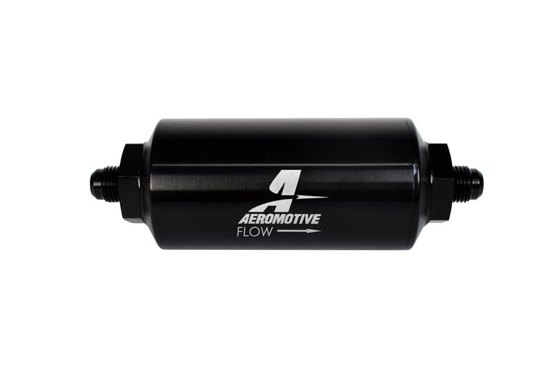 Aeromotive In-Line Filter - (AN-6 Male) 10 Micron Microglass Element Bright Dip Black Finish - Image 10