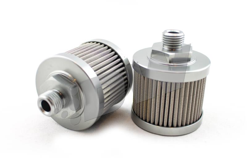 DeatschWerks Stainless Steel 6AN 100 Micron Universal Fuel Pump Pre-Filter - Image 3