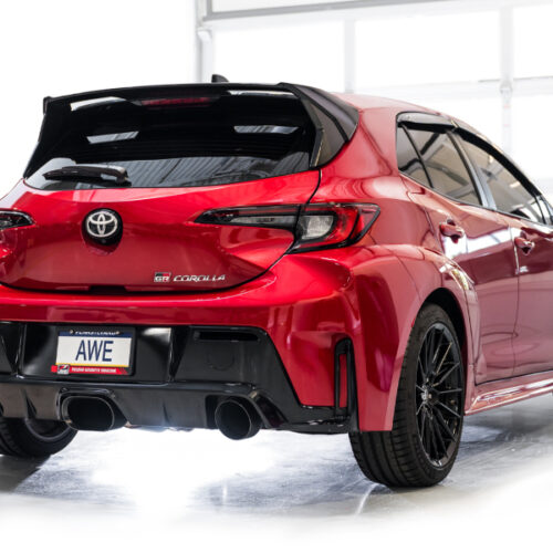 AWE Tuning Touring Edition Exhaust - Diamond Black Tips for 2023+ Toyota GR Corolla - Image 9