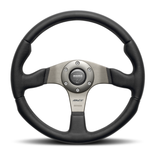 Alternative view of Momo TEA30BK0B Team Steering Wheel 300 mm - 4 Black Leather/Black Spokes