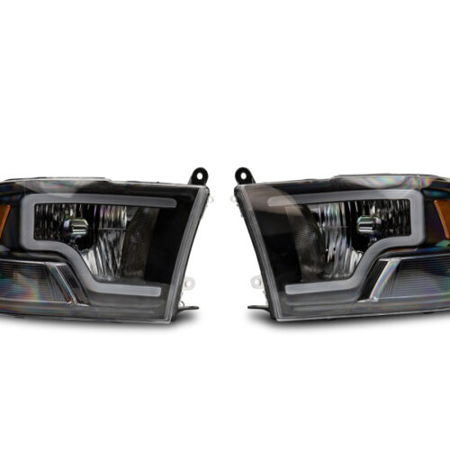 Raxiom for 2009-2018 Dodge RAM 1500 LED Bar Headlights- Black Housing (Clear Lens) - Image 3