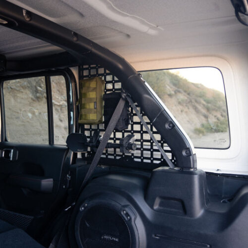 Alternative view of DV8 Offroad 2018+ Jeep Wrangler Rear Window Molle Panels