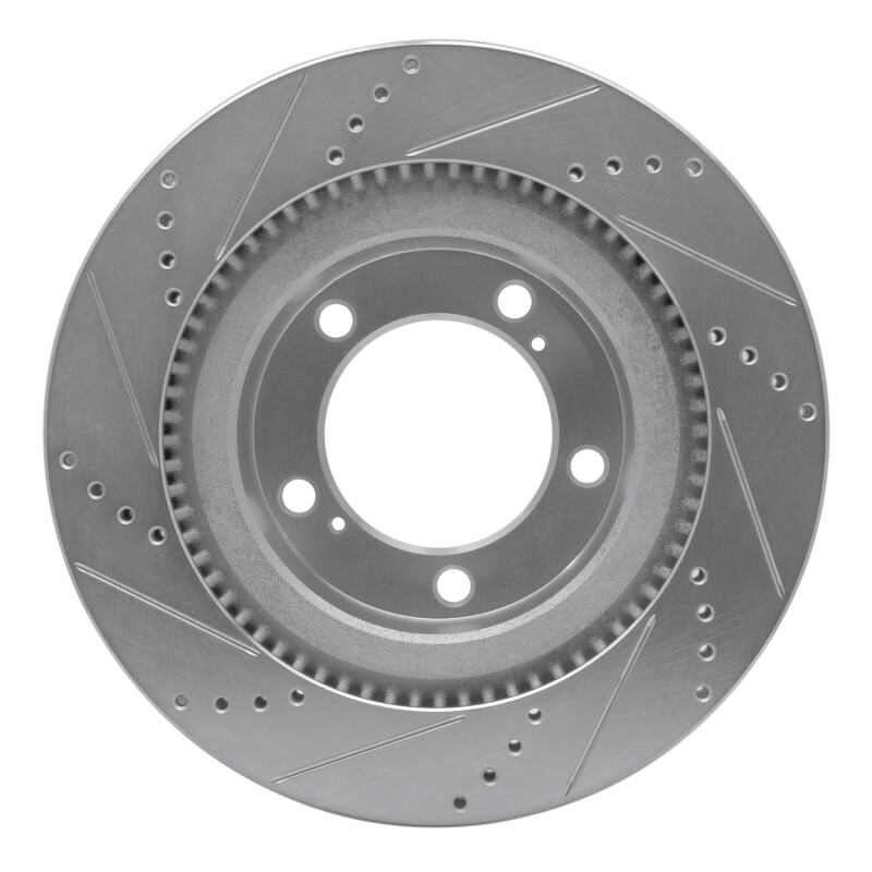 DFC 07-22 Lexus LX570 Front Right Drilled & Slotted Silver Brake Rotor - Image 5