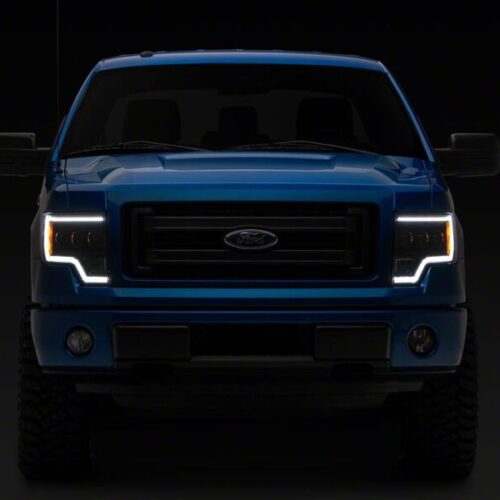 Raxiom for 2009-2014 Ford F-150 CXR Series LED Projector Headlights- Black Housing- Clear Lens - Image 10
