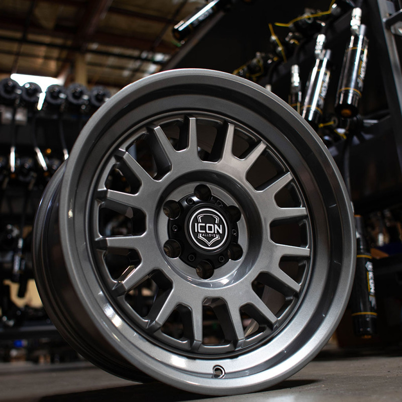 ICON Anza 17x8.5 / 6x5.5 / 25mm Offset / 5.75in BS - Gun Metal Wheel - Image 2