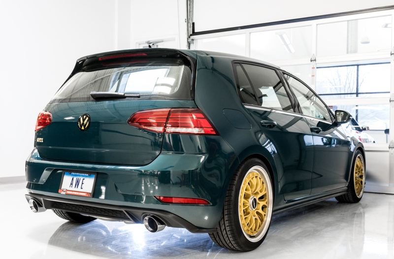 AWE Tuning Touring Edition Exhaust w/Chrome Silver Tips 102mm for Volkswagen GTI MK7.5 2.0T - Image 3