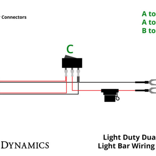 Diode Dynamics Light Duty Dual Output Light Bar Wiring Harness - Image 2