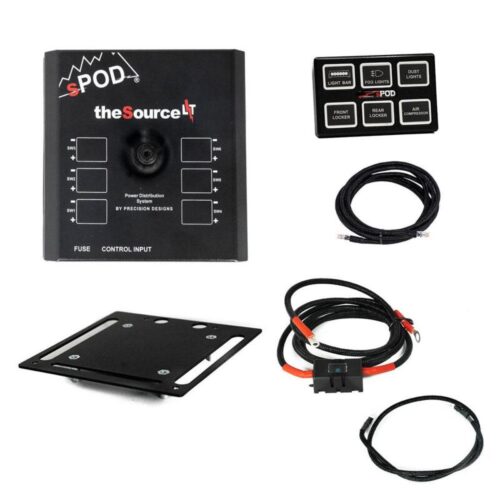 Alternative view of sPOD SourceLT w/Mini6 for Universal 84in Battery Cables