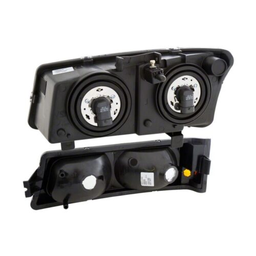 Raxiom for 2003-2006 Chevrolet Silverado 1500 Axial Series Euro Headlights- Black Housing- Clear Lens - Image 2
