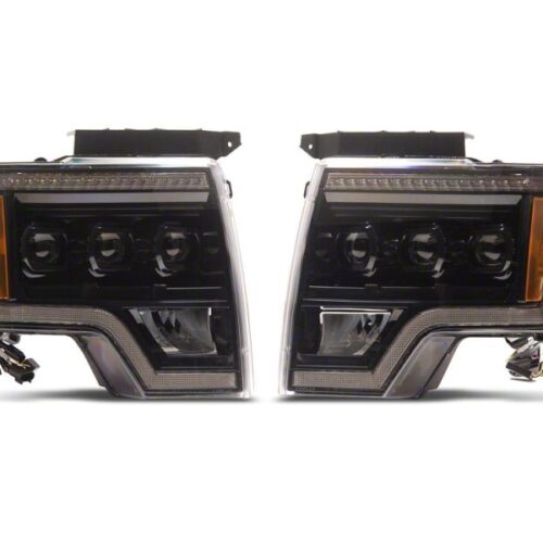 Raxiom for 2009-2014 Ford F-150 CXR Series LED Projector Headlights- Black Housing- Clear Lens - Image 3
