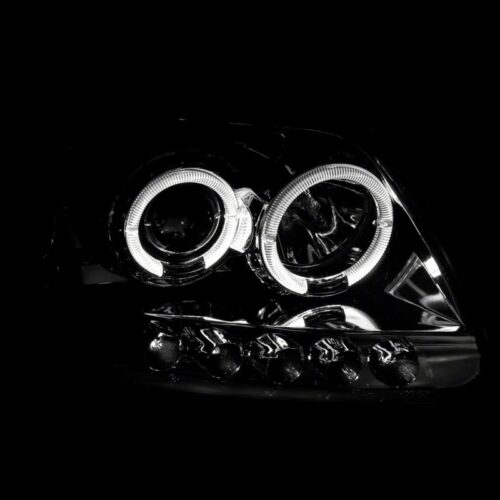 Raxiom for 1997-2003 Ford F-150 LED Halo Projector Headlights- Chrome Housing (Clear Lens) - Image 3