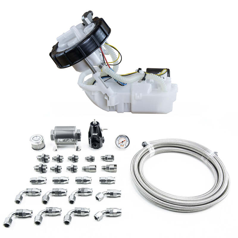 DeatschWerks /02-06 Acura RSX DW400 Pump Module & Return Kit w/PTFE Fuel Lines for 2001-2005 Honda Civic - Image 2