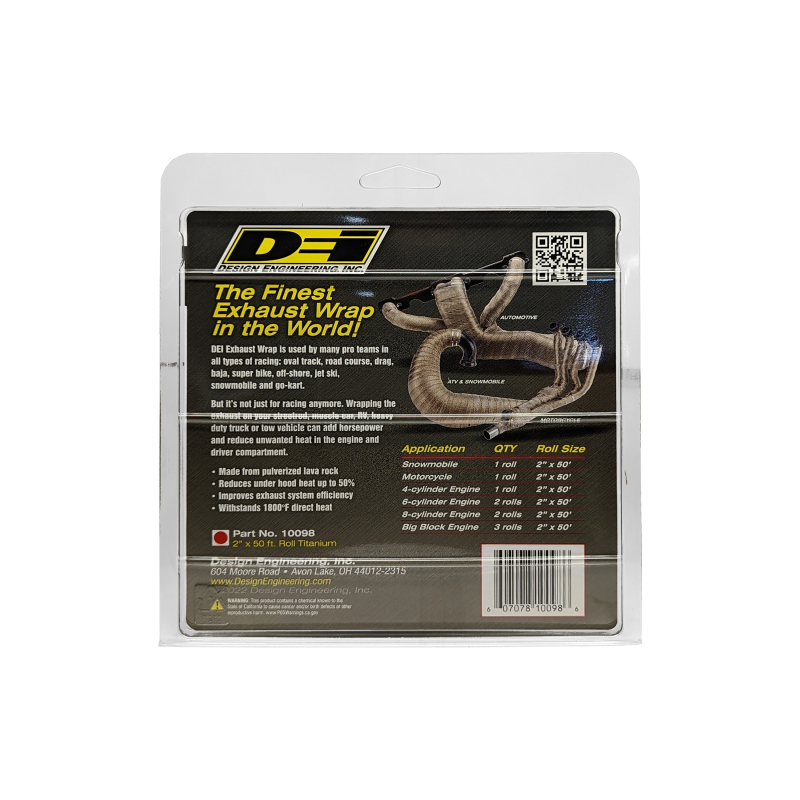 DEI Exhaust Wrap 2in x 50ft - Titanium - Image 3