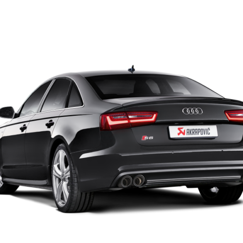Akrapovic Evolution Line Cat Back (Titanium) w/ Carbon Tips for 13-17 Audi S6 Avant/Limousine (C7) - Image 5