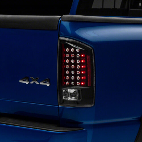 Raxiom for 2007-2008 Dodge RAM 1500 LED Tail Lights- Black Housing (Clear Lens)