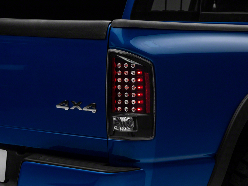 Raxiom for 2007-2008 Dodge RAM 1500 LED Tail Lights- Black Housing (Clear Lens)