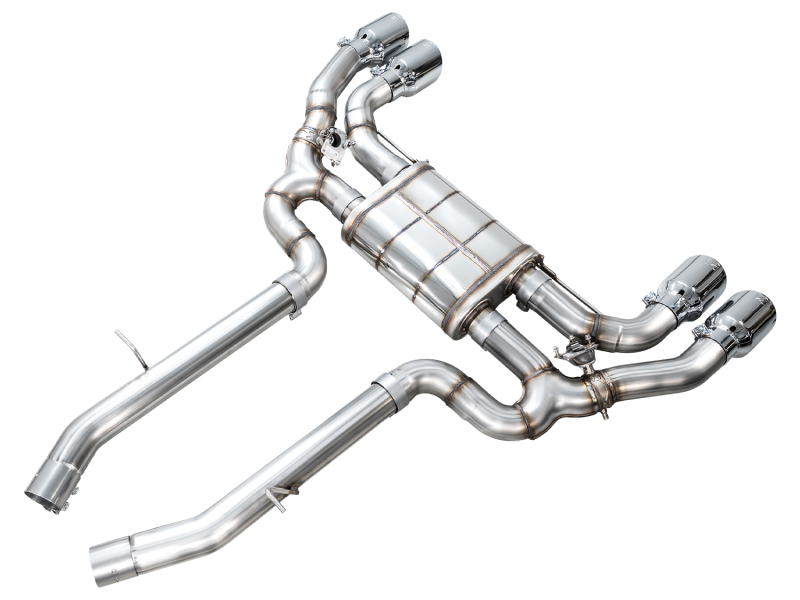 AWE Tuning SwitchPath Axle-Back Exhaust - Chrome Silver Tips for 20-25 BMW X3 M/M Comp (F97) AWD - Image 5