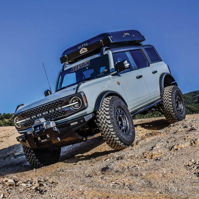Westin 21-23 Ford Bronco 4dr (Excl. Bronco Sport) Rock Slider - Textured Black - Image 6
