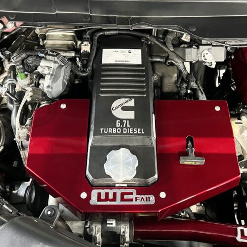 Wehrli 10-23 Cummins Fabricated Aluminum Engine Cover - Gloss White - Image 4