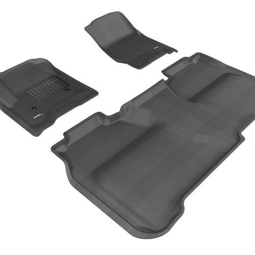 3D MAXpider 14-19 Chevrolet Silverado 1500 Crew Cab / 2500HD / 3500HD Crew Cab Kagu Black Full Set