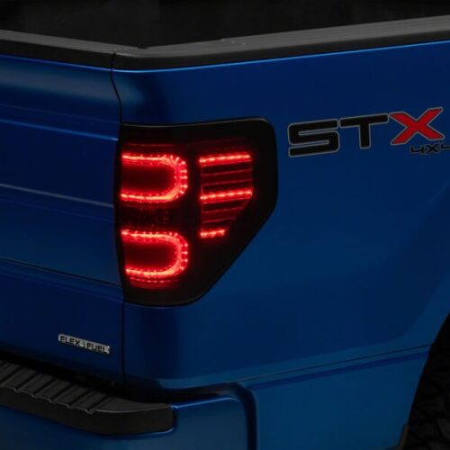 Raxiom for 2009-2014 Ford F-150 Styleside Axial Series LED Tail Lights- Black Housing- Smoked Lens - Image 8
