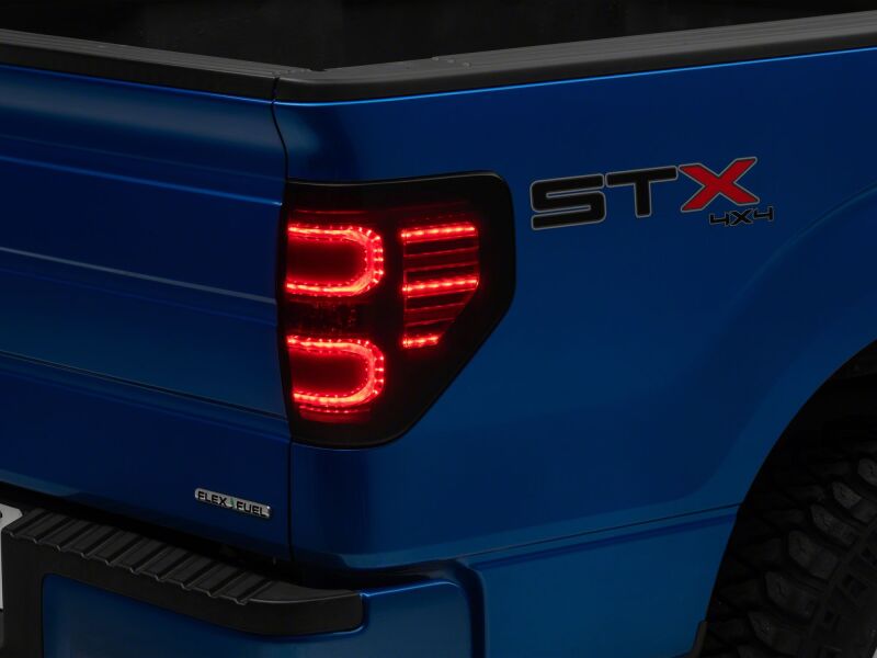 Raxiom for 2009-2014 Ford F-150 Styleside Axial Series LED Tail Lights- Black Housing- Smoked Lens - Image 8