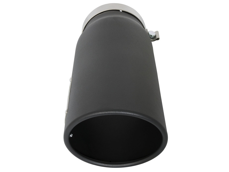 aFe Power MACH Force-Xp 5in In x 6in Out x 15in L Bolt-On 409 SS Exhaust Tip - Black - Image 4