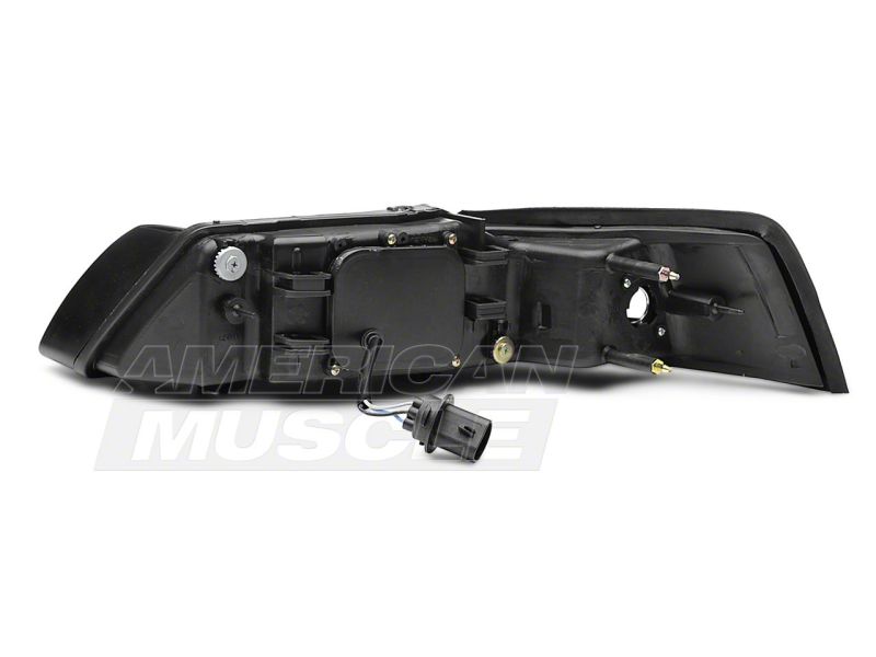 Raxiom for 1999-2004 Ford Mustang Axial Series Projector Headlights- Black Housing (Smoked Lens) - Image 3