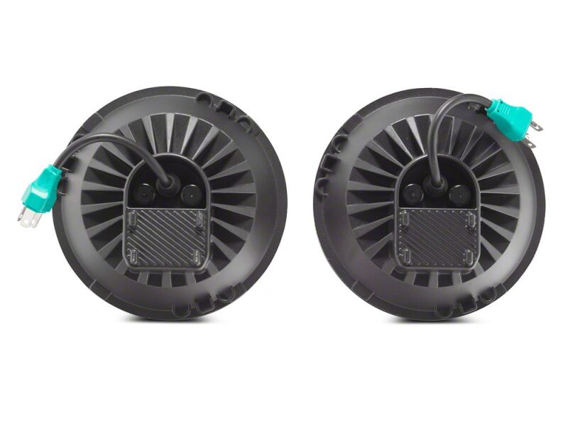 Raxiom for 2007-2018 Jeep Wrangler JK Axial Series DB1 LED Headlights- Black Housing- Clear Lens - Image 4