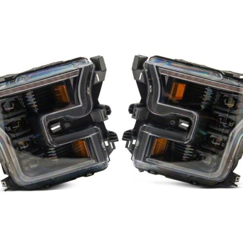 Raxiom for 2015-2017 Ford F-150 CXR Series LED Headlights- Black Housing- Clear Lens - Image 3