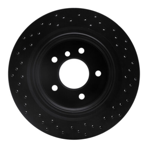 R1 Concepts for 95-99 BMW M3 E36 Rear Right Drilled Black Brake Rotor - Image 6