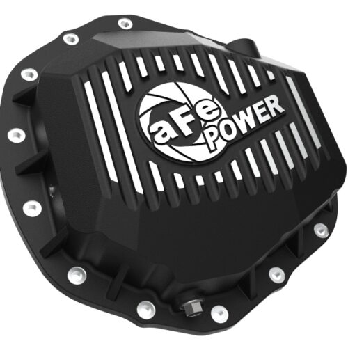 aFe Power 2020 Chevrolet Silverado 2500 HD Rear Differential Cover Black ; Pro Series w/ Machined Fins - Image 3